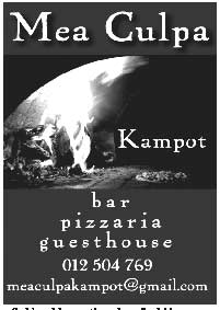 mea culpa guesthouse, pizzaria, bar in kampot,cambodia.