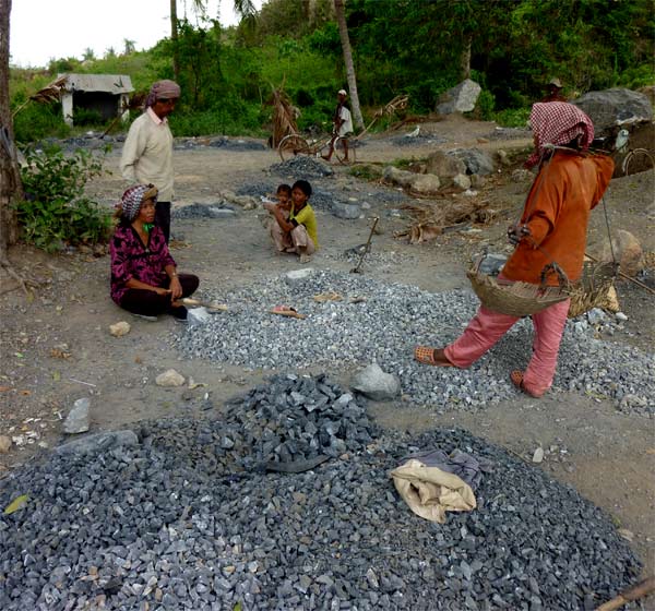 kampot quarry workers