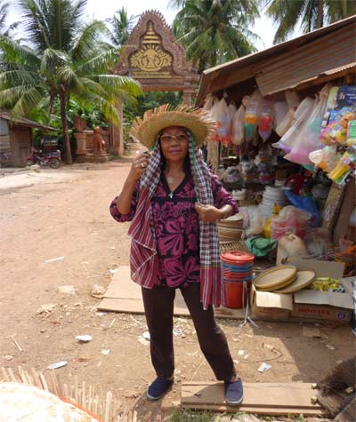 market outside one of kampot's caves