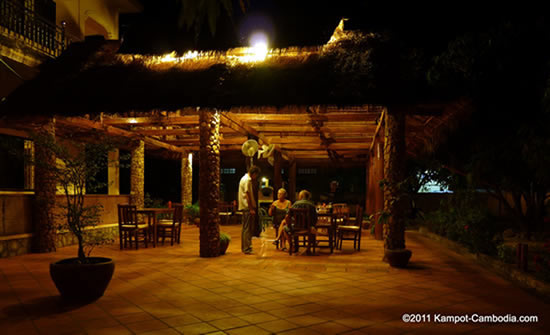 Mea Culpa Bar, Pizzeria and Guesthouse in Kampot, Cambodia.  Hotel.