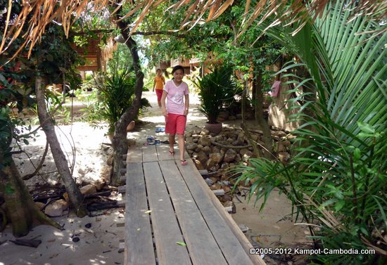 Bungalow Kampot River Guesthouse & Restaurant in Kampot, Cambodia.