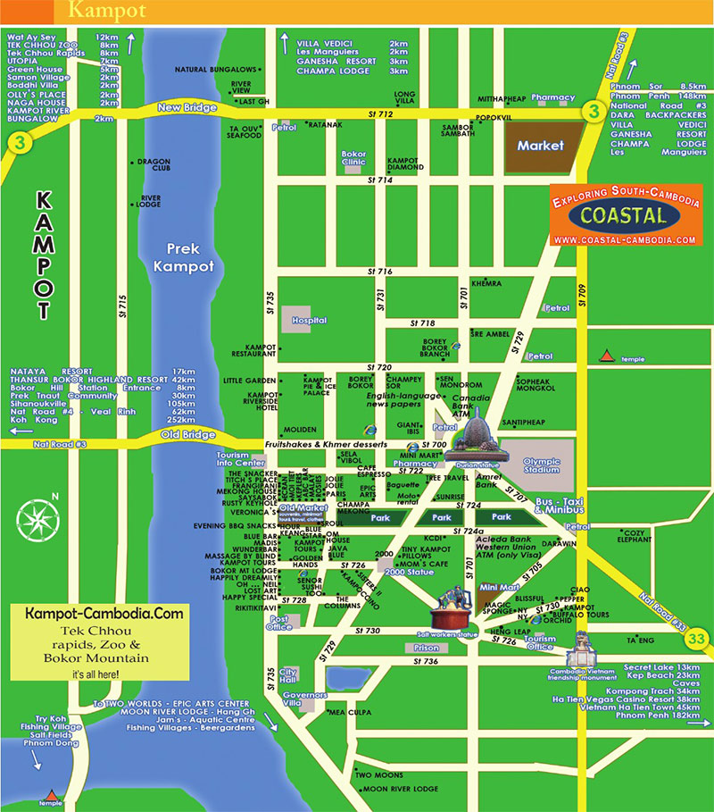 Map Kampot