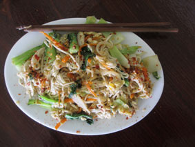 Ecran Noodle Shop in Kampot, Cambodia.