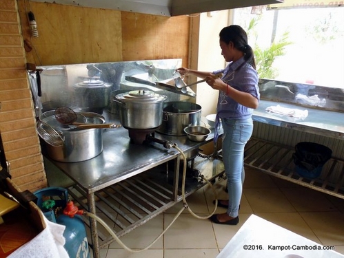 Ecran Noodle Shop in Kampot, Cambodia.