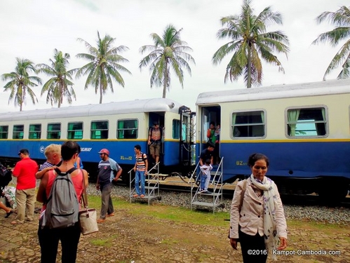 Kampot Train Station in Kampot, Cambodia.