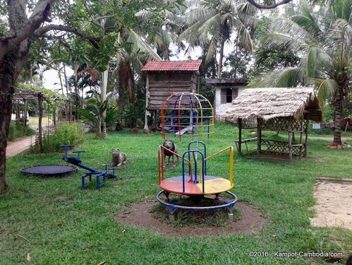 Les Manguiers Bungalows in Kampot, Cambodia.  Hotel.