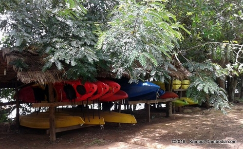 Les Manguiers Bungalows in Kampot, Cambodia.  Hotel.