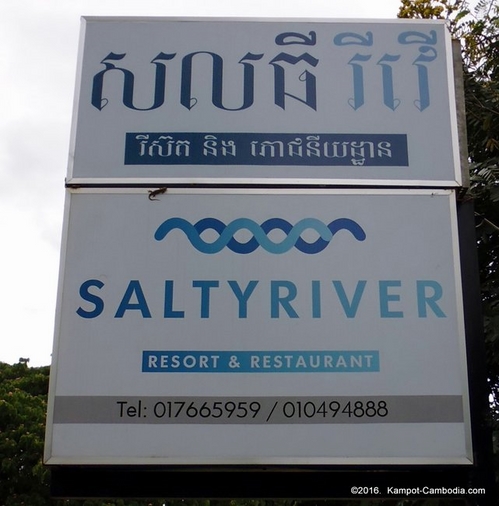 Salty River Resort in Kampot, Cambodia.