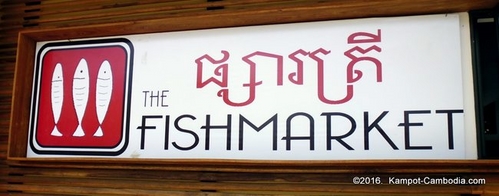 The Fishmarket Restaurant in Kampot, Cambodia.