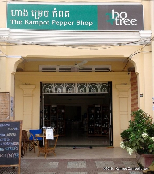 Kampot Pepper Shop in Kampot, Cambodia.