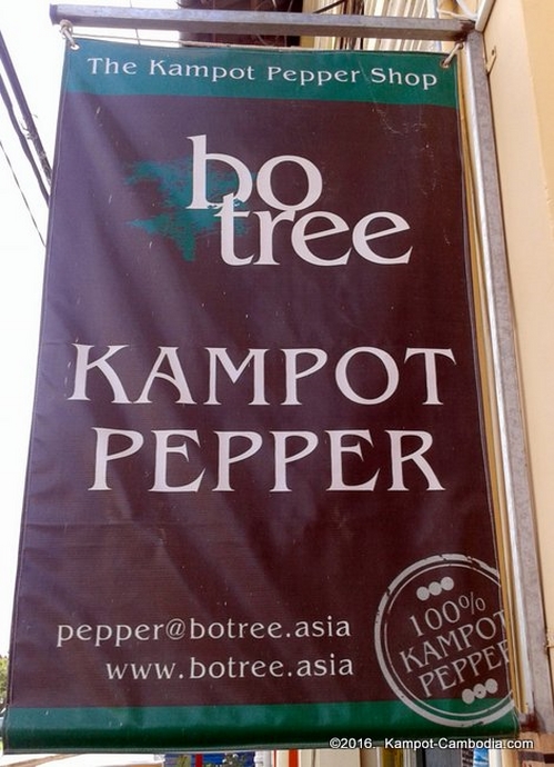 Kampot Pepper Shop in Kampot, Cambodia.