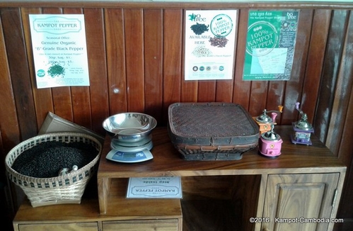 Kampot Pepper Shop in Kampot, Cambodia.