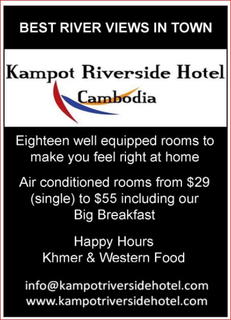 Kampot Riverside Hotel in Cambodia.