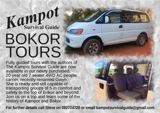 Kampot Survival Guide Tours in Kampot, Cambodia.