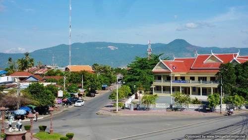 Blue Buddha Hotel in Kampot, Cambodia.