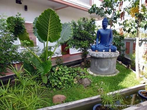 Blue Buddha Hotel in Kampot, Cambodia.