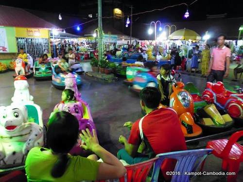 Kampot Night Market in Kampot, Cambodia.