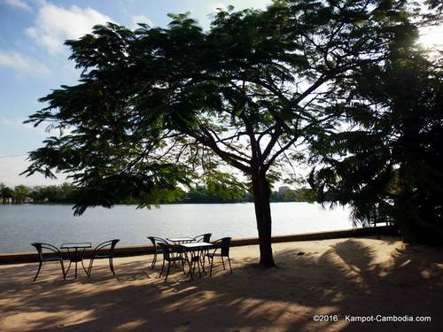 Pink Sands Indian Restaurant in Kampot, Cambodia.