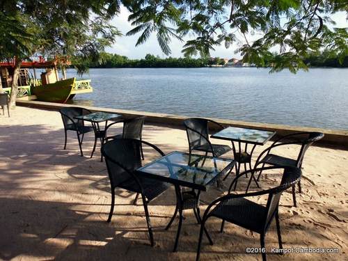 Pink Sands Indian Restaurant in Kampot, Cambodia.