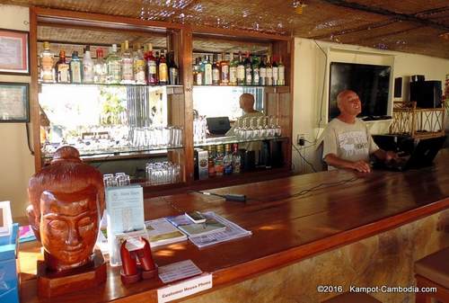 Pink Sands Indian Restaurant in Kampot, Cambodia.