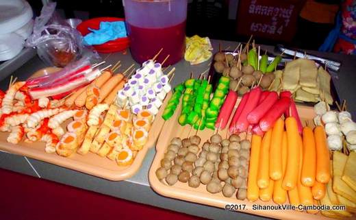 Bokor Night Market in Kampot, Cambodia.