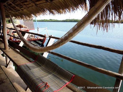 Kampot River Bungalows in Kampot, Cambodia.