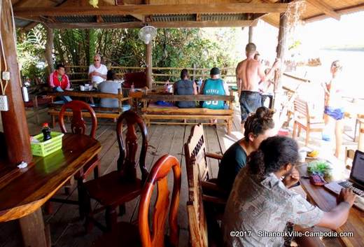 Kampot River Bungalows in Kampot, Cambodia.