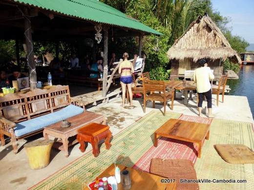 Kampot River Bungalows in Kampot, Cambodia.