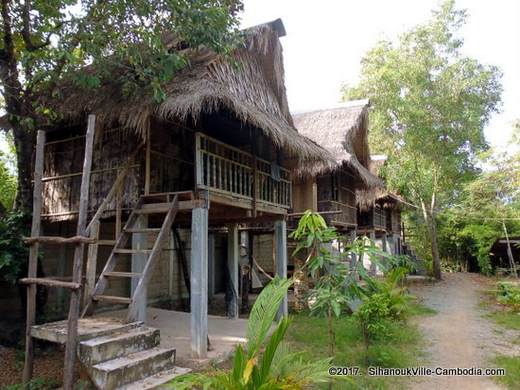 Kampot River Bungalows in Kampot, Cambodia.