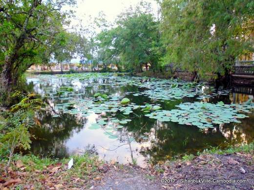 Kampot, Cambodia's Wat. Buddhist Temple.