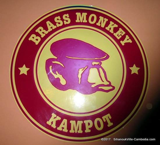 Brass Monkey Bar in Kampot, Cambodia.