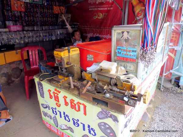 Kampot, Cambodia's Central Market.  Downtown.