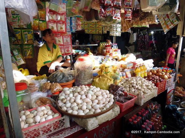 Kampot, Cambodia's Central Market.  Downtown.