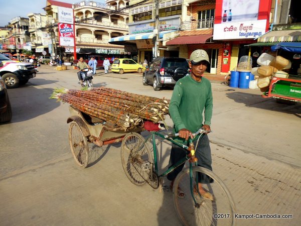 Kampot, Cambodia's Central Market.  Downtown.