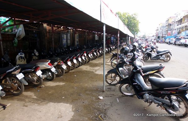 Kampot, Cambodia's Central Market.  Downtown.