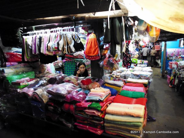 Kampot, Cambodia's Central Market.  Downtown.