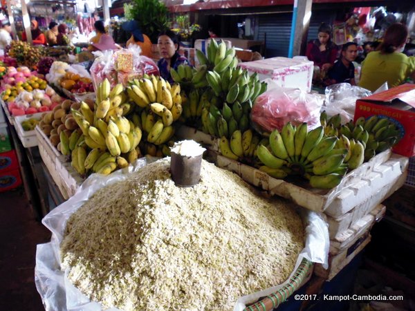 Kampot, Cambodia's Central Market.  Downtown.