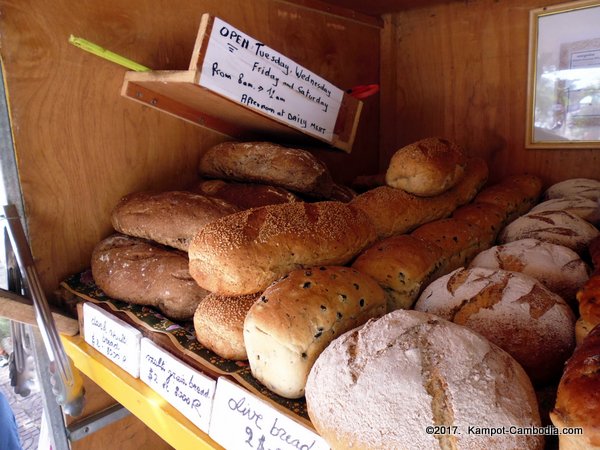 Nom Tom Bakery in Kampot, Cambodia.