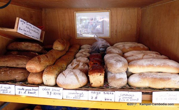 Nom Tom Bakery in Kampot, Cambodia.