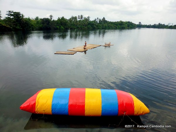 Duang Te Water Park in Kampot, Cambodia.