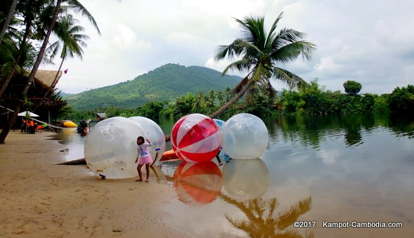 Duang Te Water Park in Kampot, Cambodia.