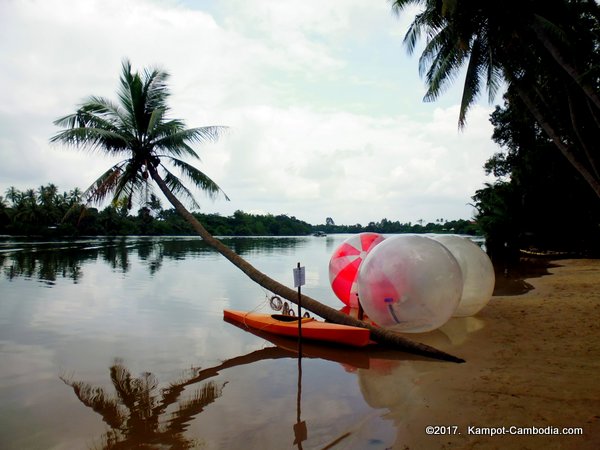 Duang Te Water Park in Kampot, Cambodia.