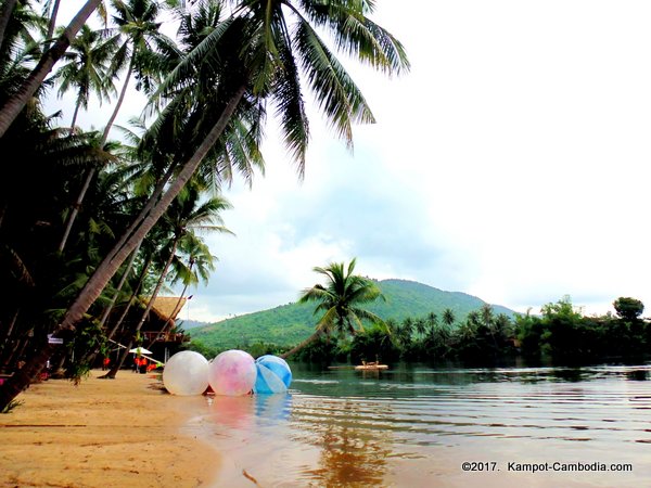 Duang Te Water Park in Kampot, Cambodia.