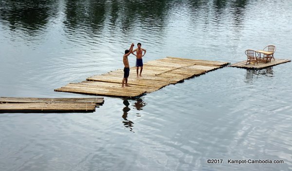 Duang Te Water Park in Kampot, Cambodia.