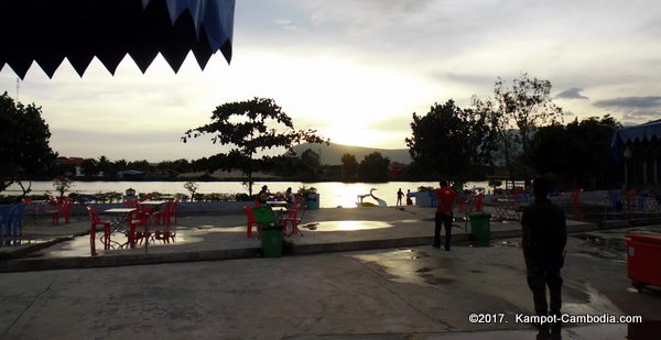 Bokor Night Market in Kampot, Cambodia.