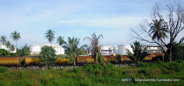 Train service from Kampot to SihanoukVille and Phnom Penh, Cambodia.