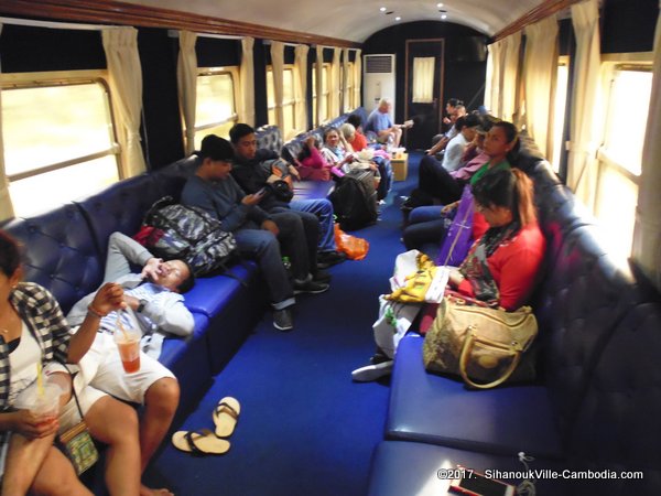 Train service from Kampot to SihanoukVille and Phnom Penh, Cambodia.