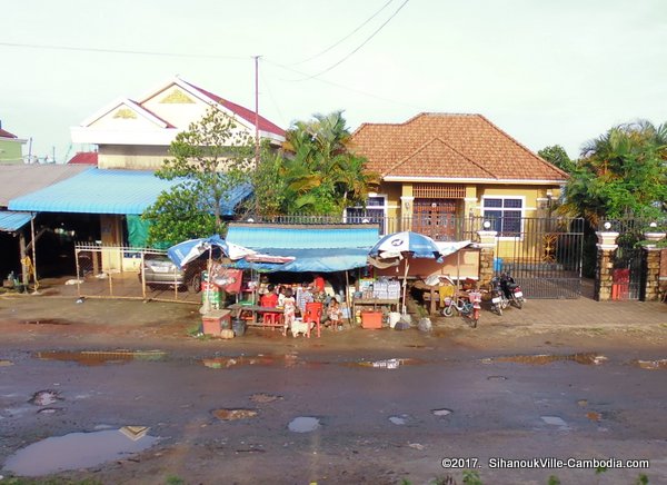 Train service from Kampot to SihanoukVille and Phnom Penh, Cambodia.