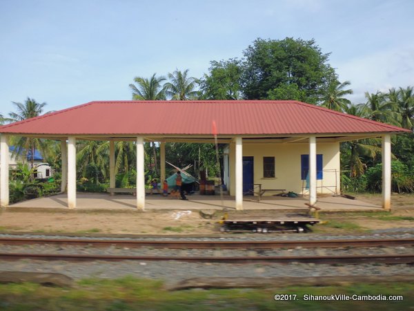 Train service from Kampot to SihanoukVille and Phnom Penh, Cambodia.