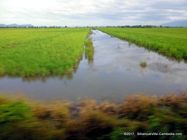 Train service from Kampot to SihanoukVille and Phnom Penh, Cambodia.